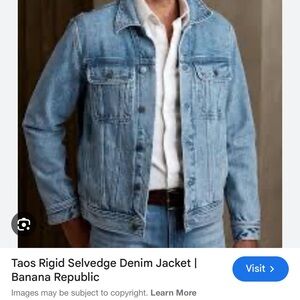 Banana Republic Blue Denim Men’s Jacket nwt